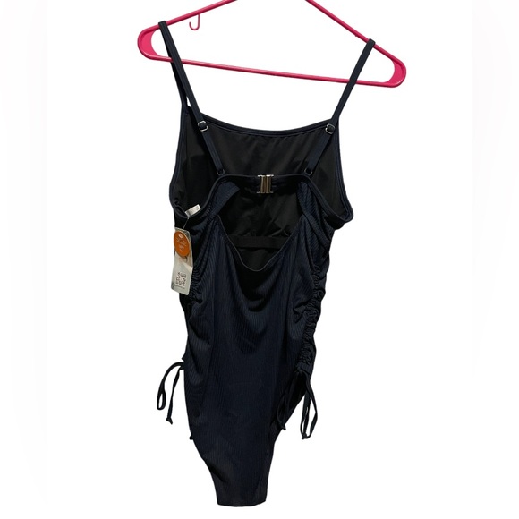 NWT Drawstring Side Ribbed Swimsuit - Picture 7 of 10